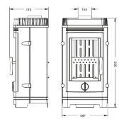 Poêle à bois Invicta - CASSINE 10kw