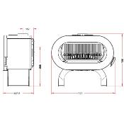 Poêle à bois Invicta - FIFTY ARCHE 10kw