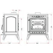 Poêle à bois Invicta - ALTEA 8kw