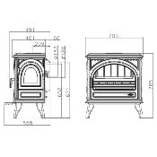 Poêle à bois Godin - SECLIN 7kw