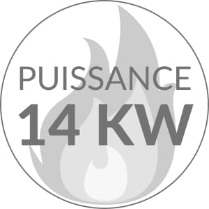 Poeles  bois puissance 14 kW