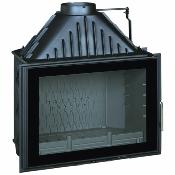 Foyer  bois - 800 GRAND ANGLE avec volet 12kw