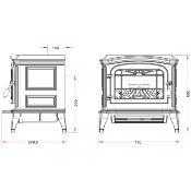 Poêle à bois Invicta - BRADFORD 9kw