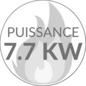 Poeles  bois puissance 7.7 kW