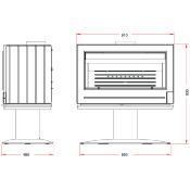 Poêle à bois Invicta - ELTON 12kw