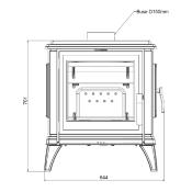 Poêle à bois Invicta - SEDAN M 10kw