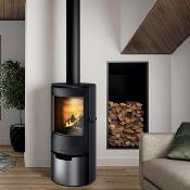 Poêle à bois Invicta - NEOSEN raccordable & Etanche 8kw