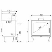 Poêle à bois Supra - TIMEO 7kw