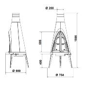 Poêle à bois Invicta - TIPI 10kw