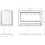 Poêle à bois Invicta - NELSON 12kw