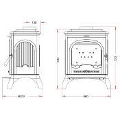 Poêle à bois Invicta - SEVILLE 2 - 7kw