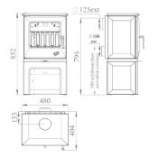 Poêle à bois Godin - SERIS 5kw sur Bûcher