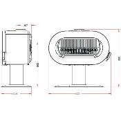 Poêle à bois Invicta - FIFTY 10kw