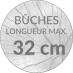 Poeles  bois buches 32 cm